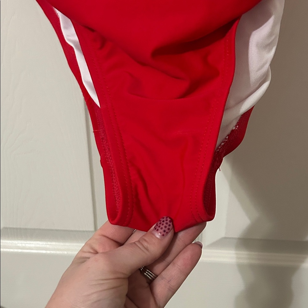 Red One Piece Swimsuit - Picture 3 of 6